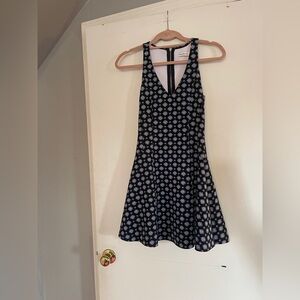 Abercrombie & Fitch Skater Fit and flare Mini Tennis geometric dress Size S‎